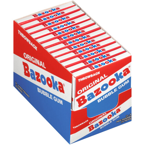Bubble Gum Original Nostalgia Mini-Wallet Pack - 6 Count (Pack of 12) 2