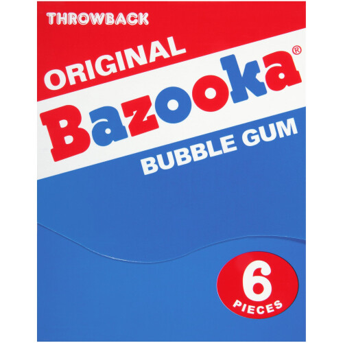 Bubble Gum Original Nostalgia Mini-Wallet Pack - 6 Count (Pack of 12)