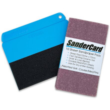 Pro Ultra-Thin Hand Sander with Unique Sanding Action | Sanding Tool for Detail Sanding | Plus -10 Sheet Sandpaper Pack | Fits Standard 70mm x 125mm