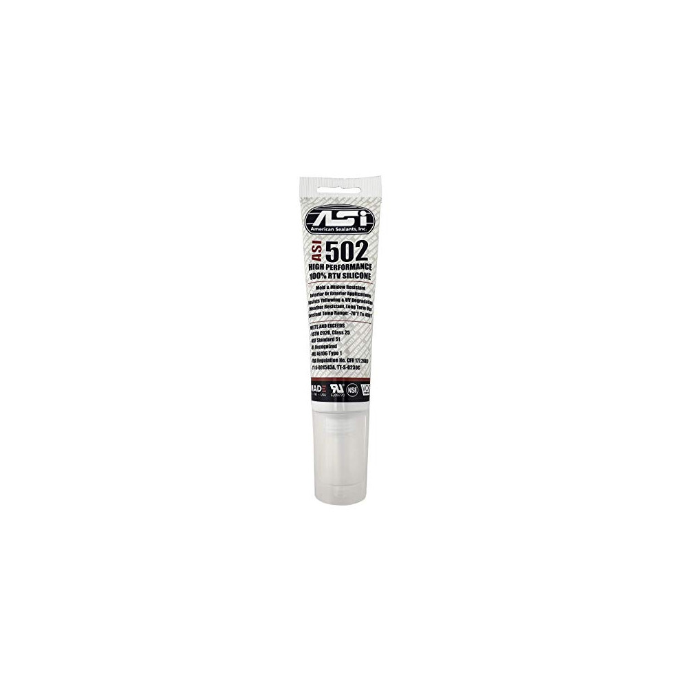 Clear Food Grade Silicone Sealant - 2.8 Oz Squeeze Tube By Silicone 645360707062
