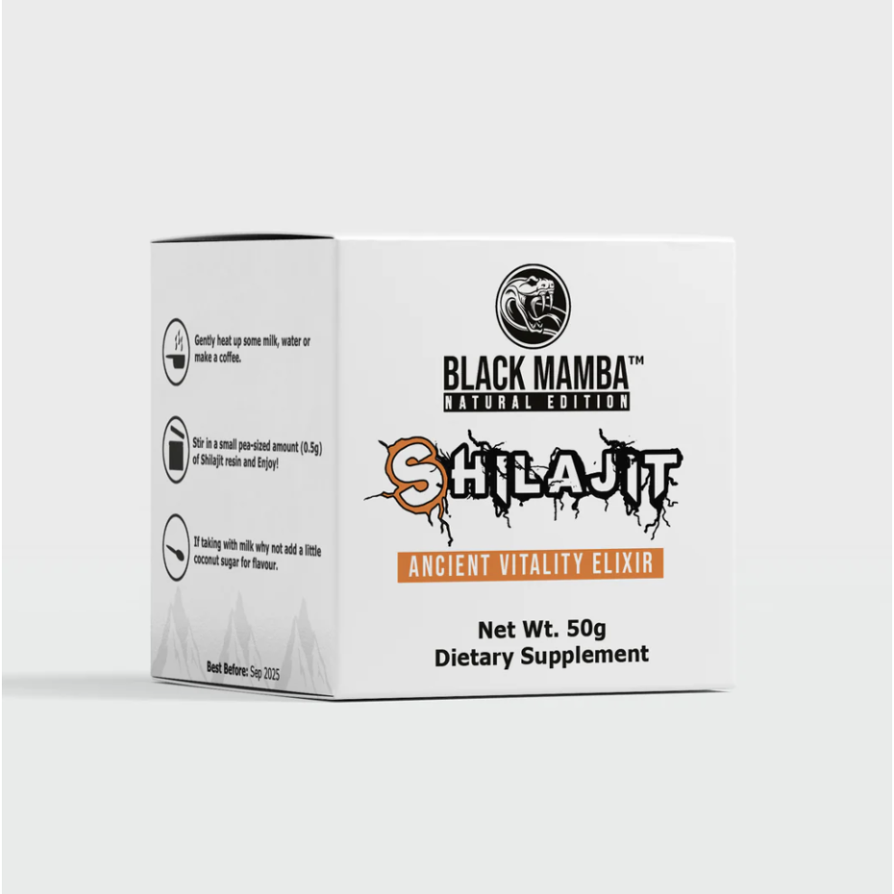 Black Mamba Pure Shilajit Resin 50g Ancient Vitality Elixir