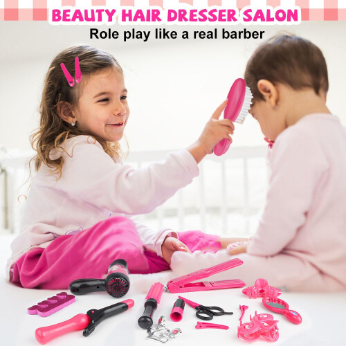 Little girl play hair salon hotsell