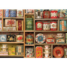 Puzzle 1000 Pièces Cobble Hill - Tins Vintage - Affiche Échantillon Incluse