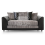 (Black & Grey, 3 Seater) Luca Scatter Back Corner Sofa Range - 2 Colours 1