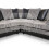 (Black & Grey, 5 Seater Symmetrical Corner) Luca Scatter Back Corner Sofa Range - 2 Colours 4