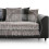 (Black & Grey, 3 Seater) Luca Scatter Back Corner Sofa Range - 2 Colours 3