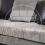 (Black & Grey, 3 Seater) Luca Scatter Back Corner Sofa Range - 2 Colours 4