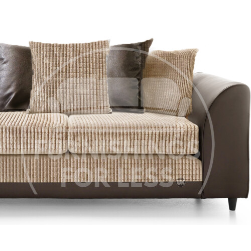 (Brown & Coffee, 4 Seater Left Hand Facing Corner) Luca Scatter Back Corner Sofa Range - 2 Colours 2