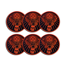 Jägermeister Silicone Drink Coaster High Quality Non-Slip Mats x6