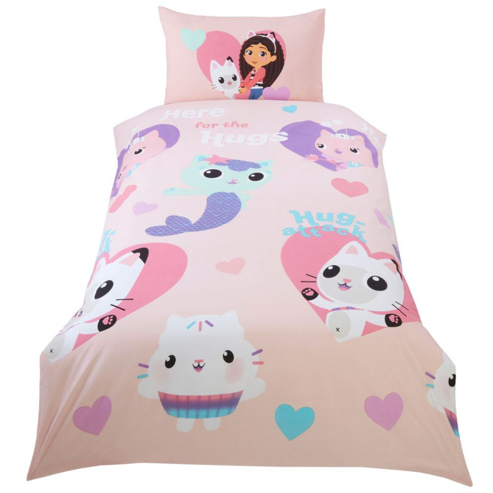 Gabby's Dollhouse Hugs Single Duvet Set