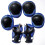 (Blue) 6PC Kids Protective Gear Set for Skating and Biking - Red 1