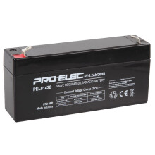 PRO ELEC - 3.2Ah 6V AGM Lead Acid Battery