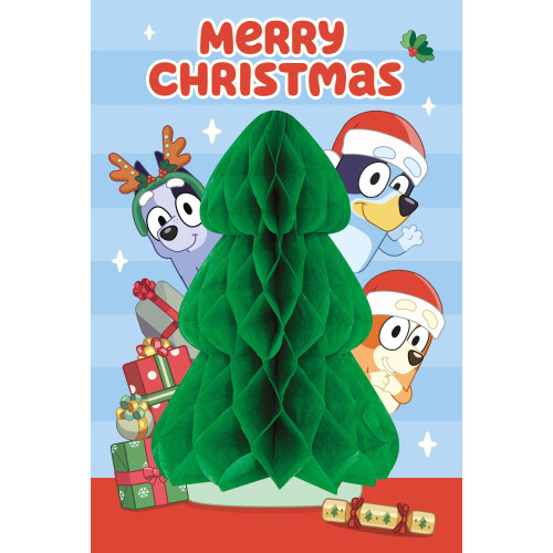 Bluey Bluey Pop Up Christmas Card