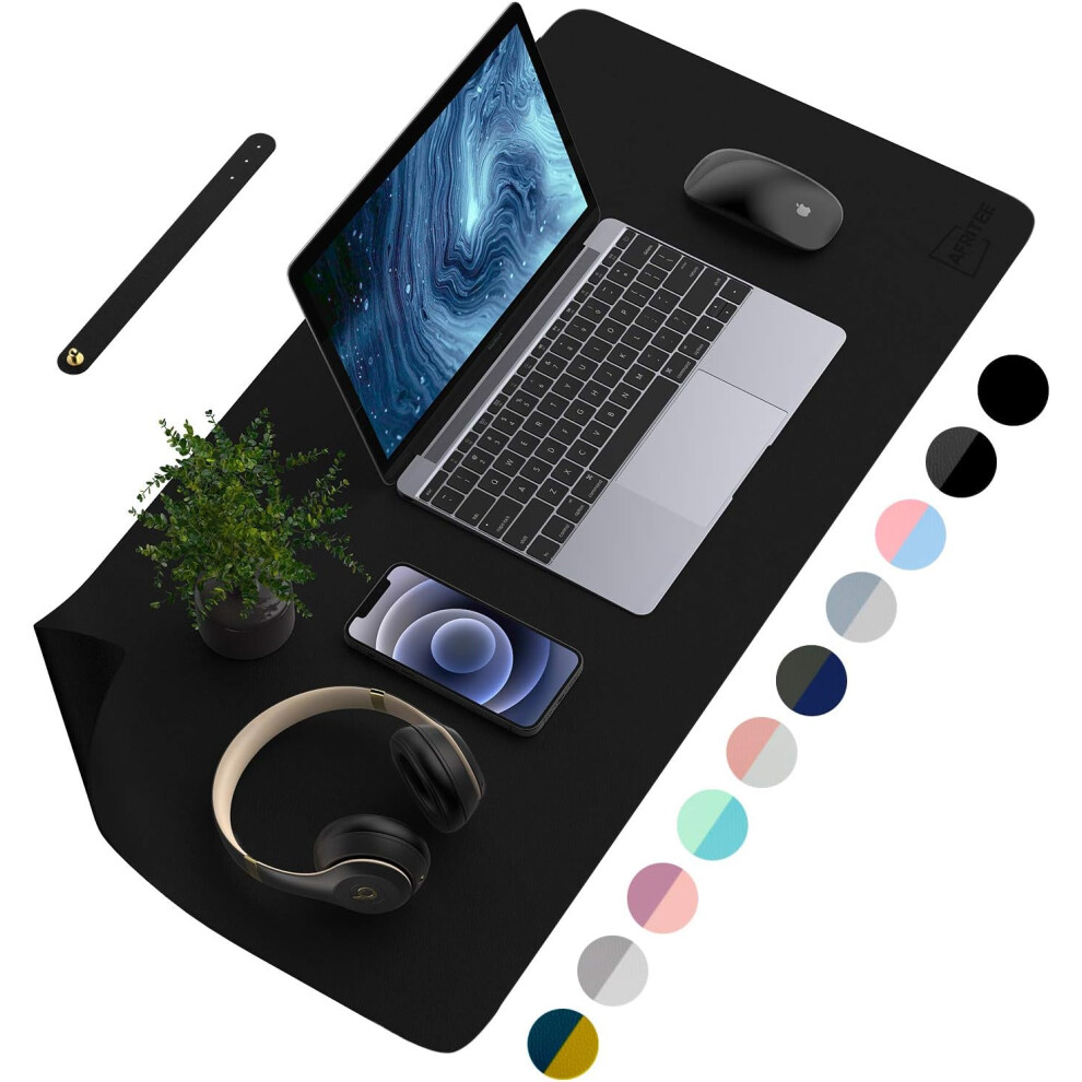 Desk Pad Desk Protection Mat - Double Sided Pu Leather Desk Mat Large Mouse Pad 9379360746387