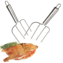 Thanksgiving Turkey Lifter Serving Set, Roaster Poultry Forks,Set of 2