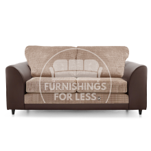 (Brown & Coffee, 3 Seater) Luca Full Back 3 + 2 Seater Sofa Set - 2 Colours