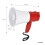 15W Portable Megaphone Bluetooth Loud Speaker 400m Pistol Grip Record Play Loop 3