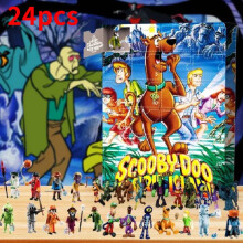 (Blue) Christmas Bluey Scooby Doo Advent Calendar 24 Gifts Box Toy Festivals Countdown