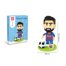 (Messi) Football Soccer Player Star Mini Build Block Diy Brick Child Puzzle Gift Toy