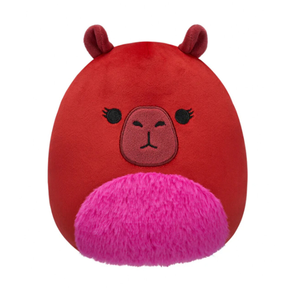 Squishmallows Marcia the Maroon Capybara w/Fuzzy Belly 7.5" Plush Soft Toy