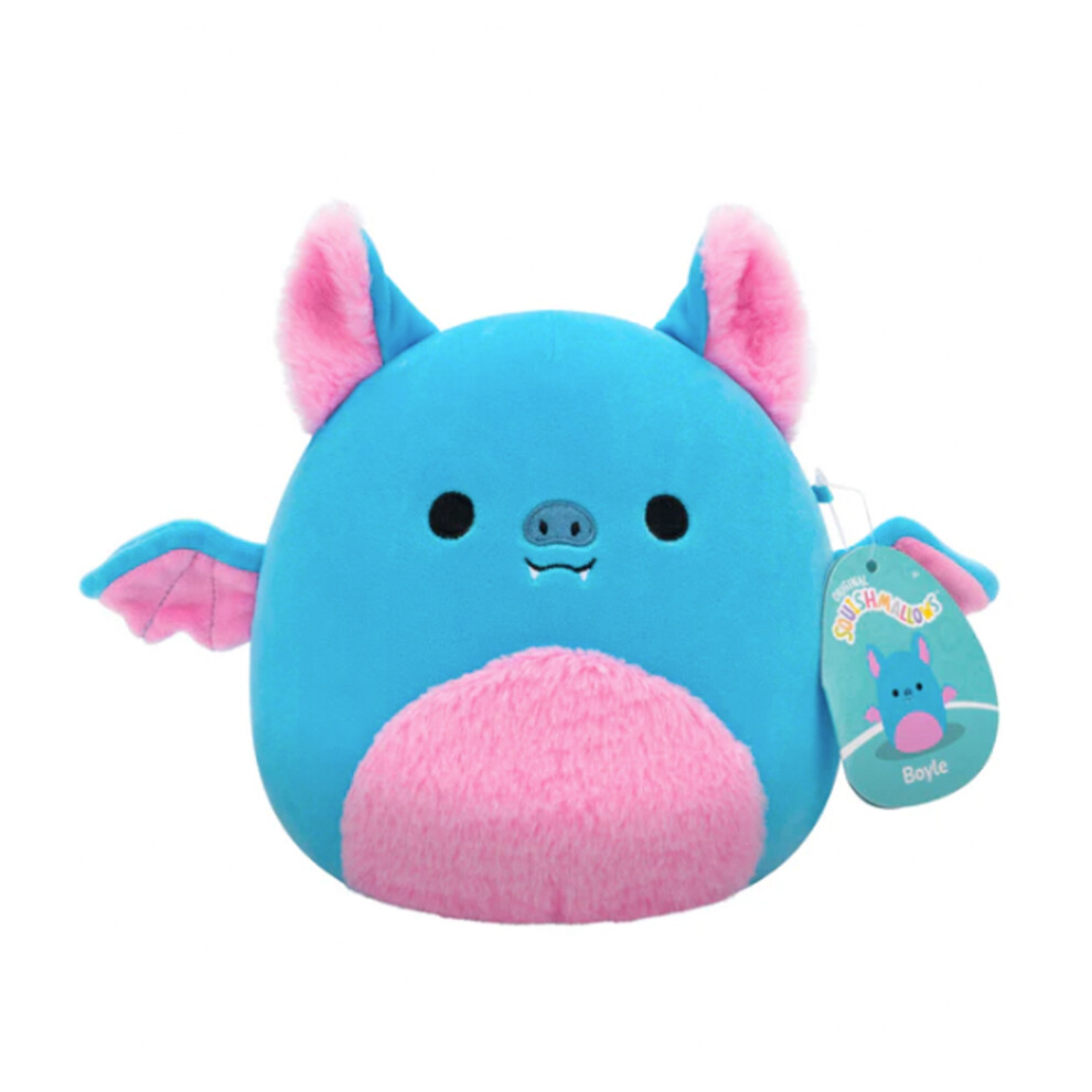 Squishmallows Boyle the Blue Fruit Bat w/Pink Belly 7.5" Plush Soft Toy