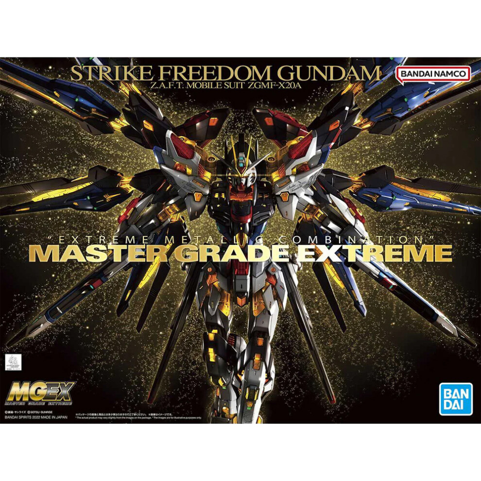 Bandai MGEX Strike Freedom Gundam ZGMF-X20A Extreme Metallic Gunpla Kit 63368