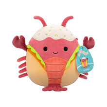 Squishmallows Lorono the Red Lobster in Lobster Roll 7.5" Plush Soft Toy
