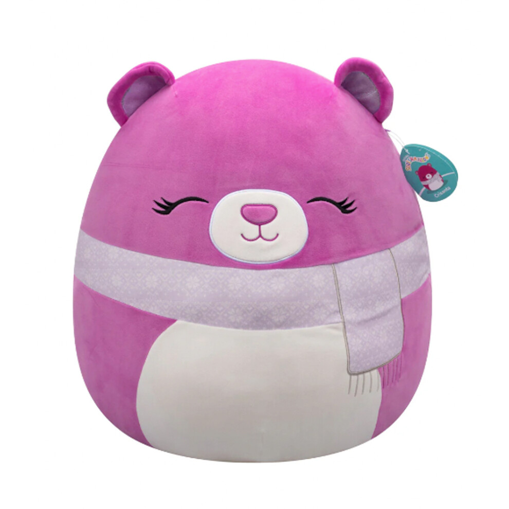 Squishmallows Crisanta the Purple Bear w/Scarf 20" Plush Jumbo Soft Toy