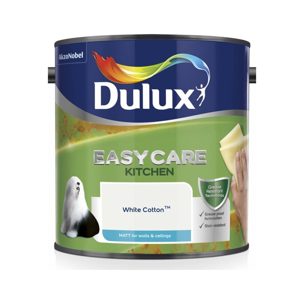 Dulux - Easycare Kitchen Matt 2.5L - White Cotton