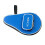 (Blue) Blue Oxford Table Tennis Racket Case with Ball Slots 1