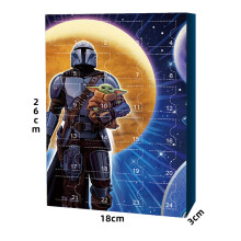 Calendario de Adviento navideño: cuenta regresiva de 24 días, figura de Yoda de Star Wars, sorpresas, regalos y juguetes para niños