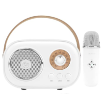 Mini karaoke stroj pre deti Prenosný Bluetooth reproduktor s 1 bezdrôtovým mikrofónom Hračky pre chlapcov, dievčatá, darčeky