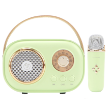 Mini karaoke stroj pre deti Prenosný Bluetooth reproduktor s 1 bezdrôtovým mikrofónom Hračky pre chlapcov, dievčatá, darčeky