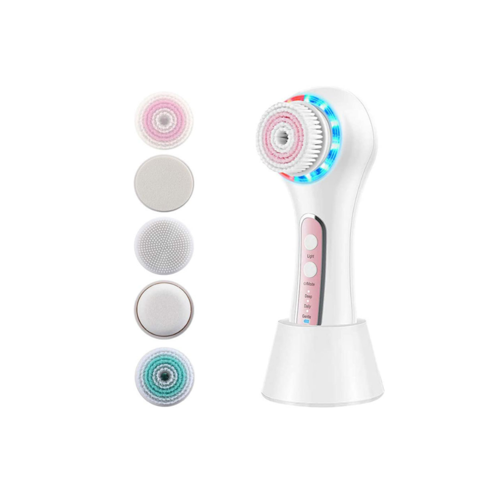 Chronus White Facial Scrub Exfoliator, Electric Facial Rotating Brush For Exfoliation, Massage And Deep Cleansing(White)