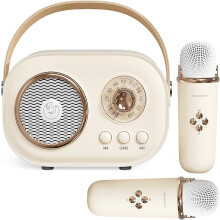 Mini karaoke stroj pre deti Prenosný Bluetooth reproduktor s 2 bezdrôtovými mikrofónmi Hračky pre chlapcov Dievčatá Darčeky