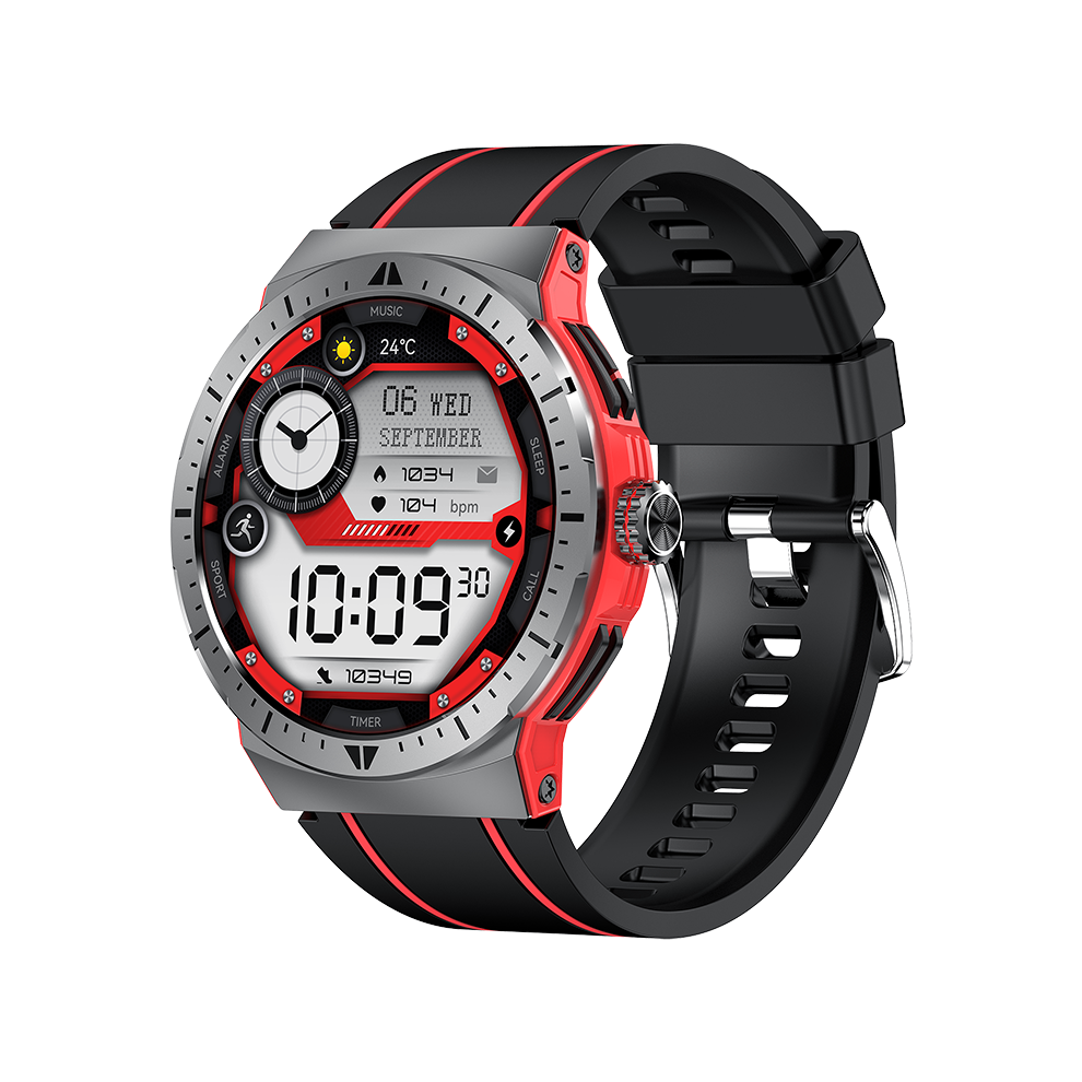 Chronus Smartwatch With Bluetooth Calling, 1.43-Inch Amoled Screen, And Multiple Sports Modes(Red) Red 6976918015594