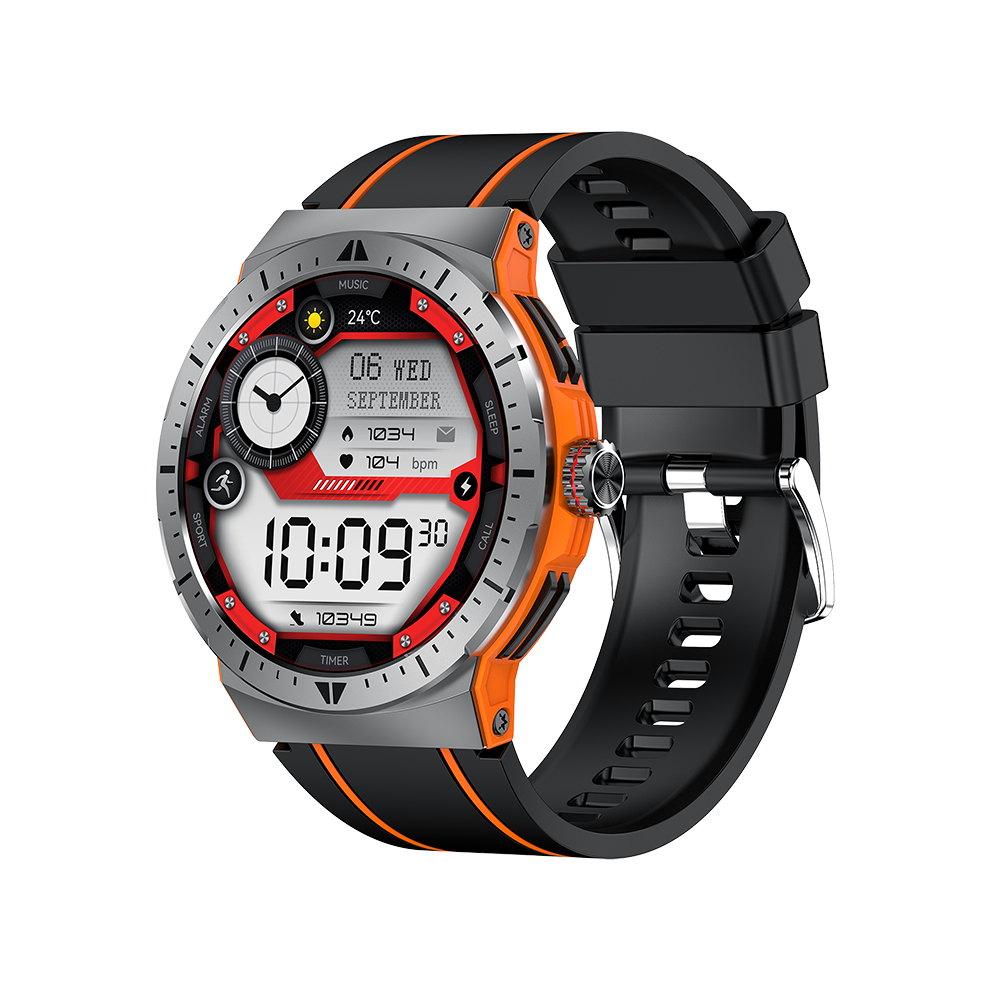Chronus Smartwatch With Bluetooth Calling, 1.43-Inch Amoled Screen, And Multiple Sports Modes(Orange) Orange 6976918015617