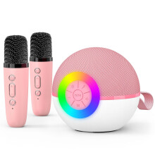 Mini reproduktor pre karaoke pre deti a dospelých Prenosné hudobné hračky s mikrofónom Bluetooth s LED svetlom Best P