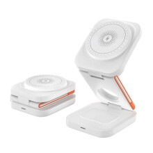 Chronus 3 in 1 wireless charging, 15W fast charger foldable wireless charger for iphone 15-8 with magnetic apple watch charger for apple