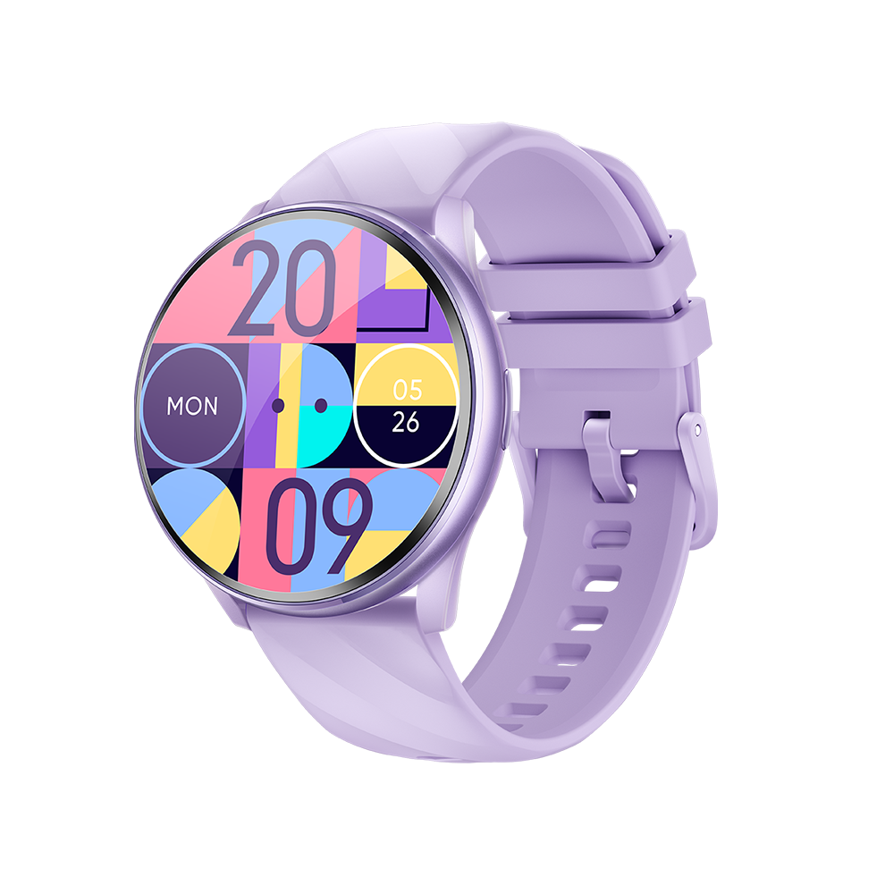 Chronus Smartwatch With Bluetooth Calling, Heart Rate, Blood Oxygen, Sleep Monitoring, Voice Assistant, Step Counter, And Sports Modes(Purple) Purple 6976918016751