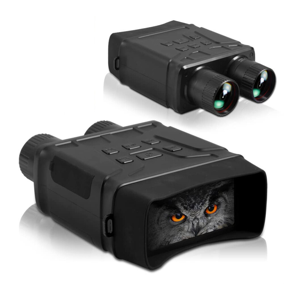 Chronus Night Vision Goggles,R6 Digital Night Vision Binoculars 1080P Infrared Digital Night Vision Scope Camera For Hunting Camping Travel(Black) Black 6976918014696
