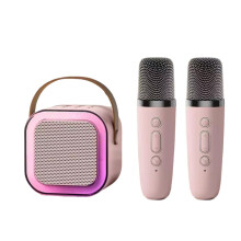 Karaoke stroj pre deti Karaoke stroj pre dievčatá s 2 bezdrôtovými mikrofónmi Mini prenosný Bluetooth reproduktor Karaoke stroj pre deti
