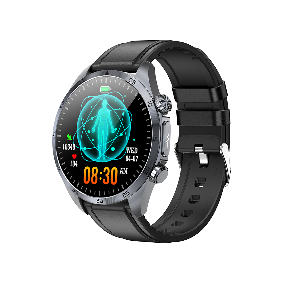 Chronus Smartwatch With Bluetooth Calling, Amoled Screen, Sleep And Pulse Monitoring, Ecg, Blood Oxygen, Temperature, And Health Tracking(Black) Black 6976918016867