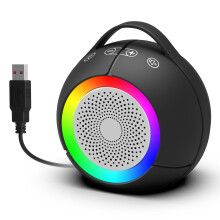 Počítačové USB reproduktory pre stolný počítač Prenosné notebookové reproduktory Plug-N-Play s dynamickým RGB svetlom Ultra čistý zvuk V
