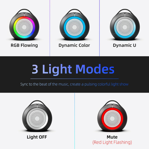 Enceintes USB pour ordinateur de bureau, portables, plug-and-play, avec éclairage RVB dynamique, son ultra clair V 1