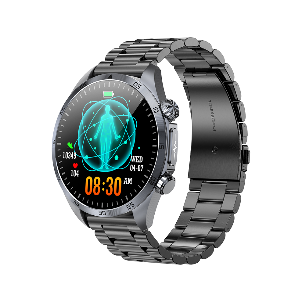 Chronus Smartwatch With Bluetooth Calling, Amoled Screen, Sleep And Pulse Monitoring, Ecg, Blood Oxygen, Temperature, And Health Tracking(Black) Black 6976918016881