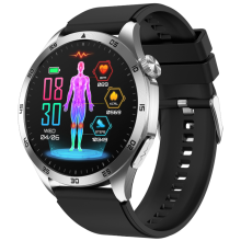 Chronus Smartwatch with Blood Sugar Monitoring, Micro Health Check, Uric Acid Detection, Bluetooth Calling, and SOS Feature(Black)