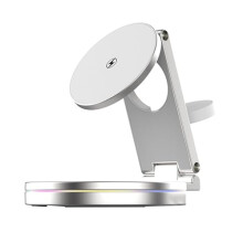 Suporte para Carregador de Telefone Carregador Magnético de Estação de Carregamento com Base Antiderrapante Suporte para Carregamento de
