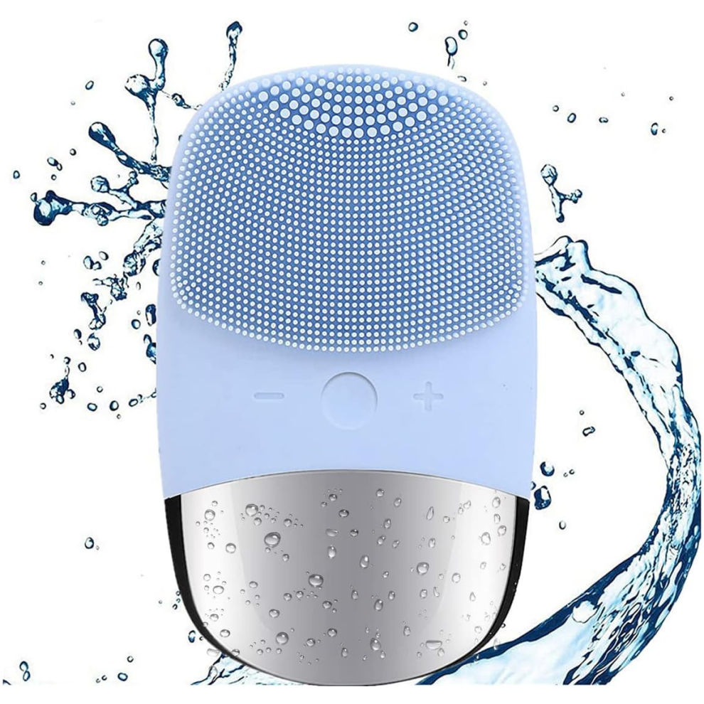 Chronus Cleansing Brush, Usb Rechargeable Electric Silicone Face Cleanser, Ipx7 Waterproof Sonic Facial Massager, 3-In-1 Facial Brush For Deep