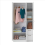 Timber Art Design UK Essentials 3-Door Double Wardrobe in White Spacious Bedroom Storage 2
